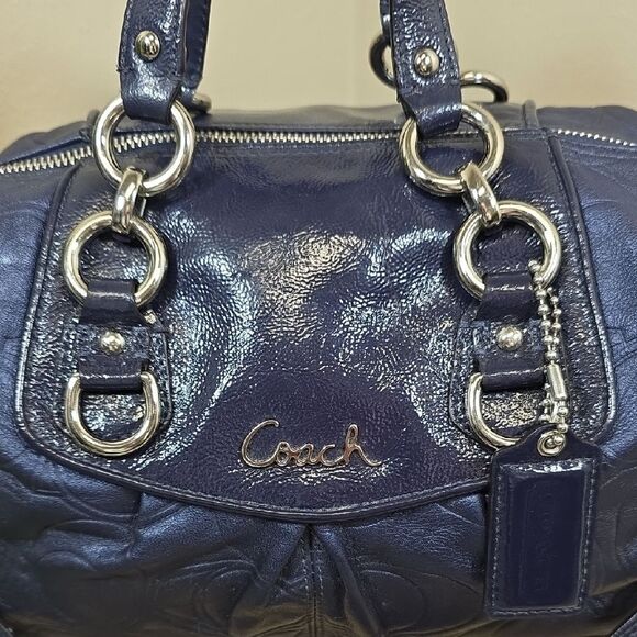 Coach Ashley Embossed Leather Satchel - Picture 3 of 16
